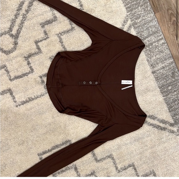 urban outfitters out from under brown long sleeve - Picture 5 of 5